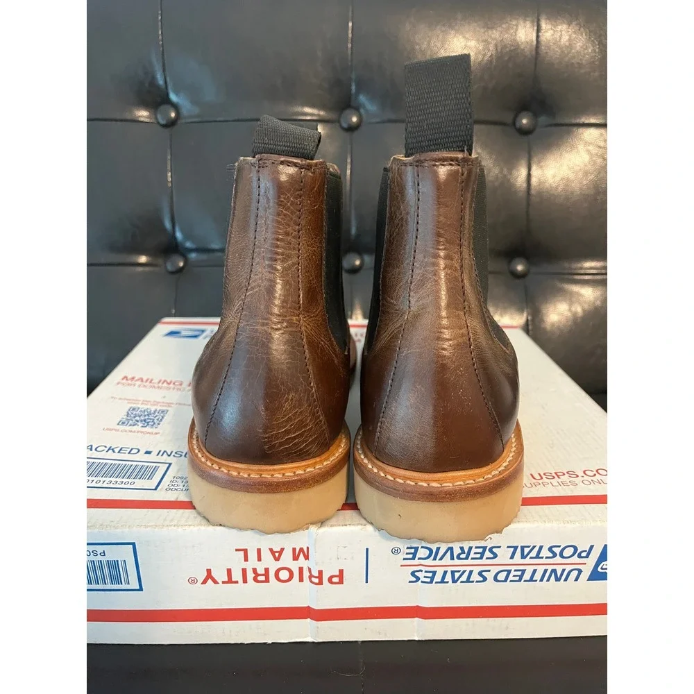 Rhodes x Huckberry Work Wedge Chelsea Leather Boots